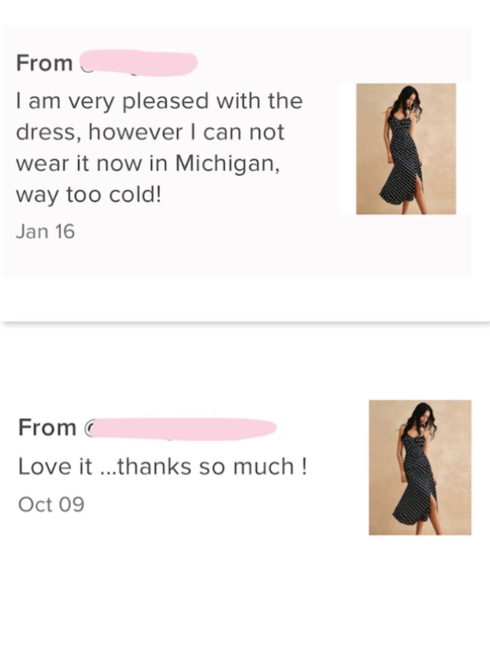 French Style Polka Dot Black Midi Dress Leg Slit - Picture 16 of 16